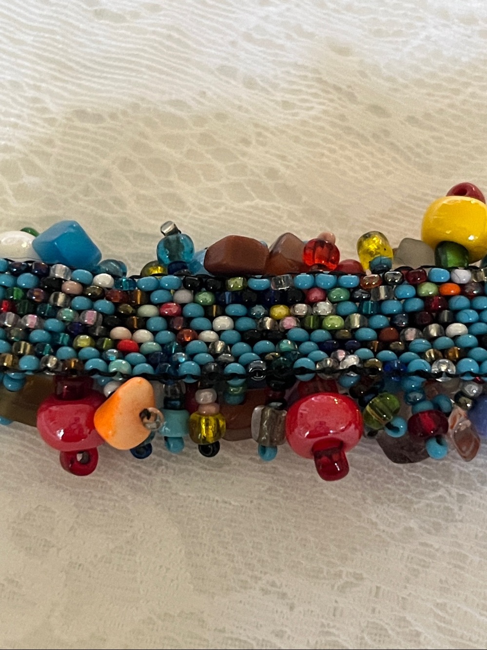 Colorful Multistrand Beaded Bracelet - Picture 6 of 6